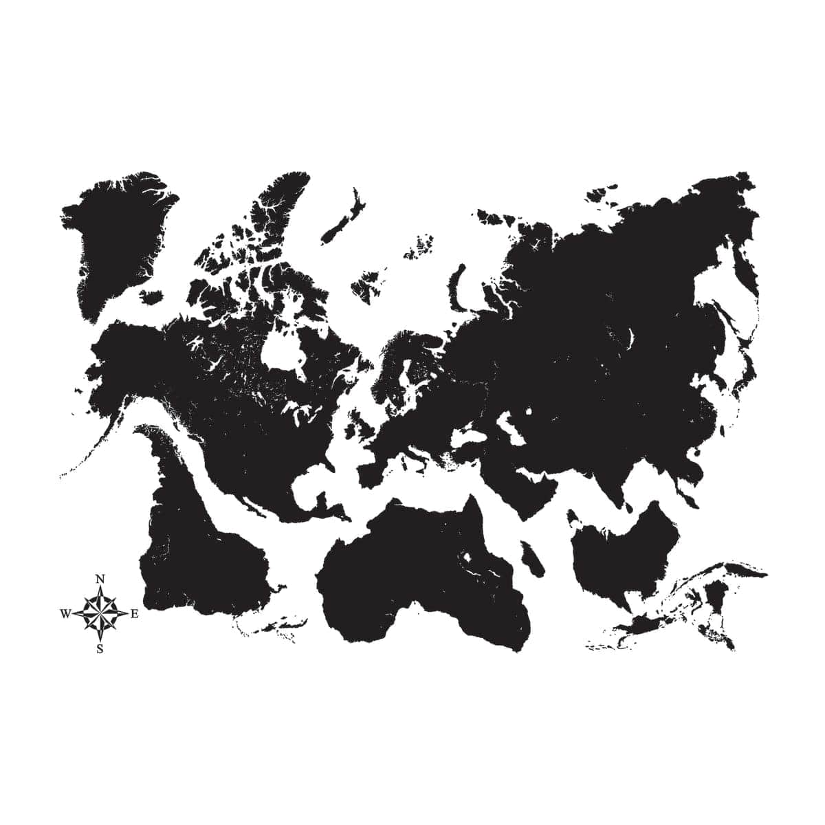 Bricocenter STICKER L BLACK MAP