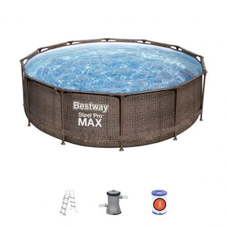 Rattan swimming pool 3.66x1.00m - best price from Maltashopper.com BR500012640