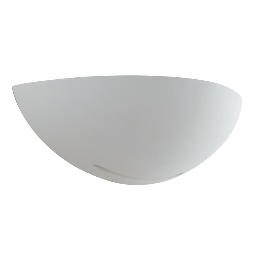 SESTRIERE WALL LIGHT PLASTER WHITE D31X12.5X9.5CM E27=28W - best price from Maltashopper.com BR420005066