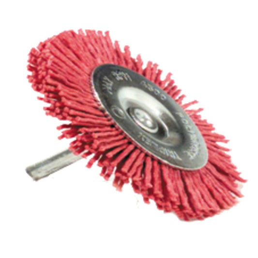 Bricocenter RED CIRCULAR BRUSH 100MM X 6MM NYLON