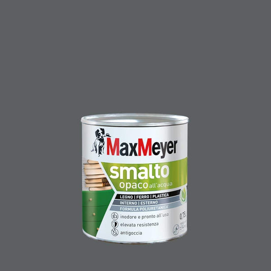 Bricocenter WATER-BASED POLYURETHANE ENAMEL MATT SMOKE GREY 750 ML