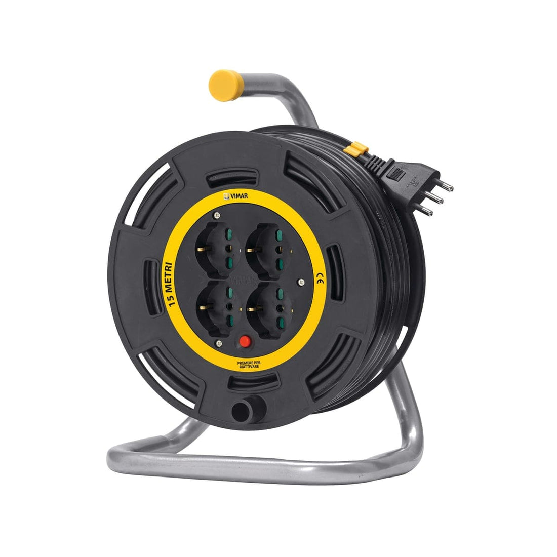 15 M CABLE REEL 16A PLUG 4 UNIVERSAL SOCKETS - best price from Maltashopper.com BR420002866