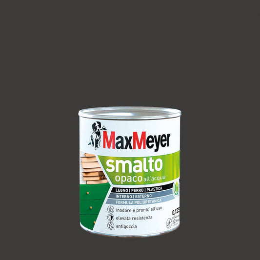 Bricocenter POLYURETHANE WATER-BASED ENAMEL BROWN MATT 125 ML