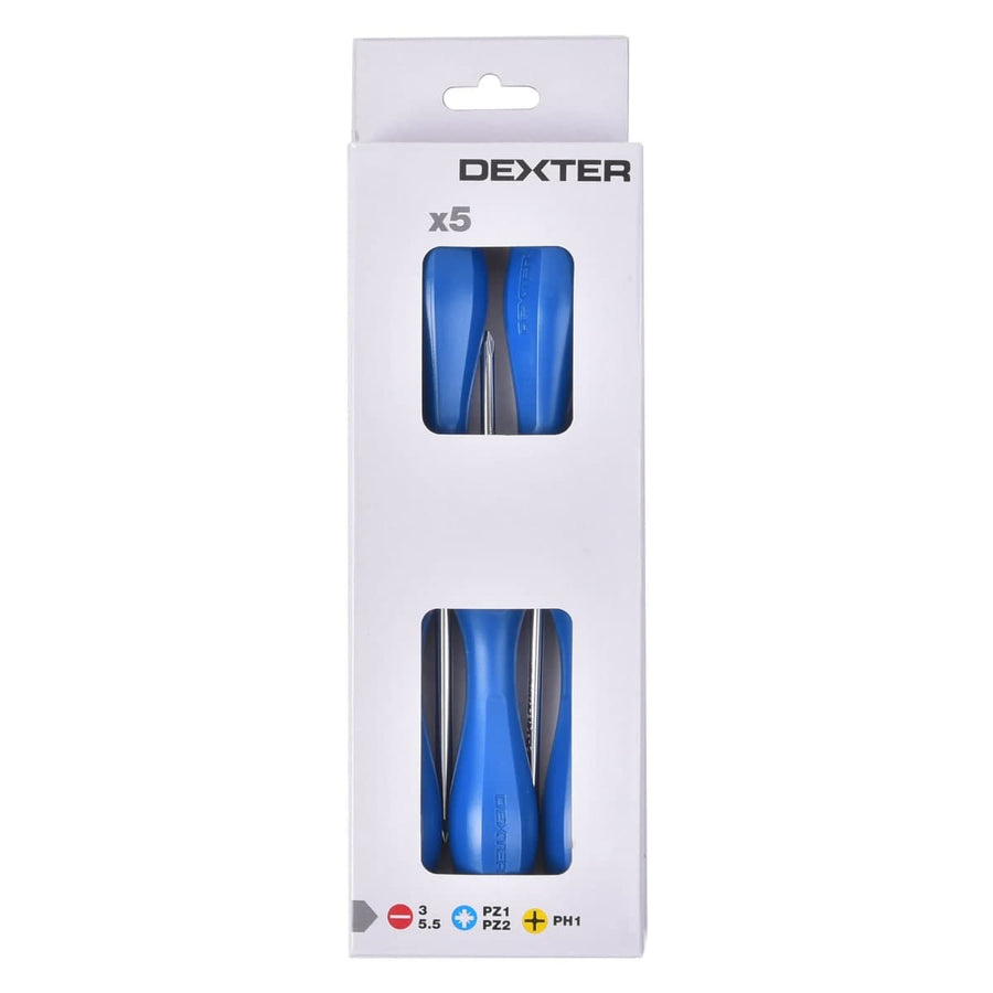 Bricocenter DEXTER 5-PIECE SCREWDRIVER SET