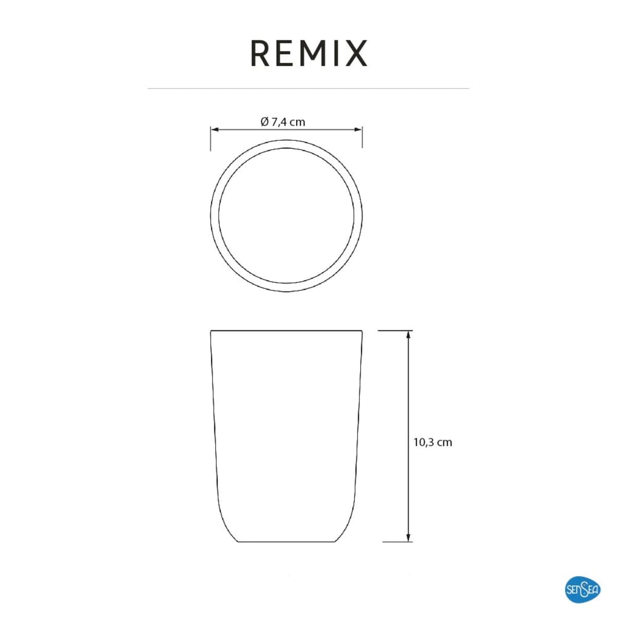 REMIX FJORD 4 COUNTERTOP TOOTHBRUSH HOLDER - SENSEA - best price from Maltashopper.com BR430007515