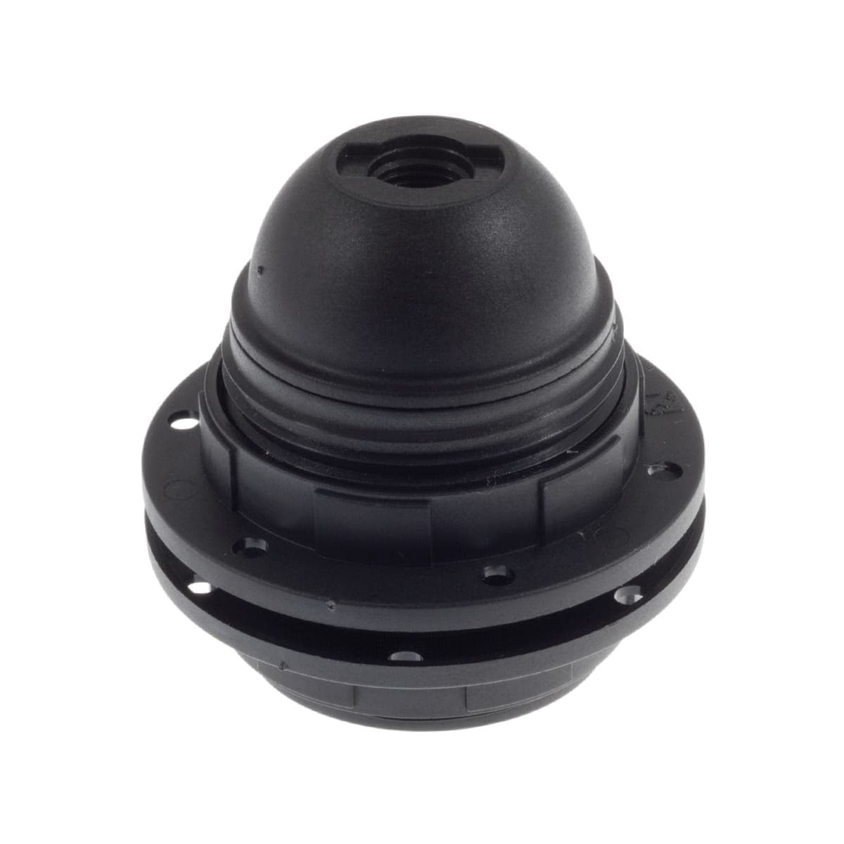 E27 LAMP HOLDER WITH BLACK RING NUT - best price from Maltashopper.com BR420003925
