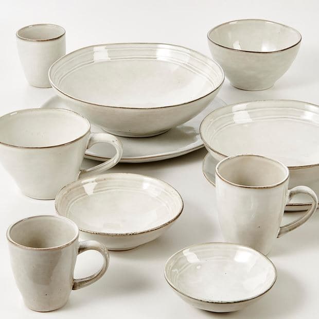 Casa EARTH MARL Cream dessert plate, Ø 20 cm