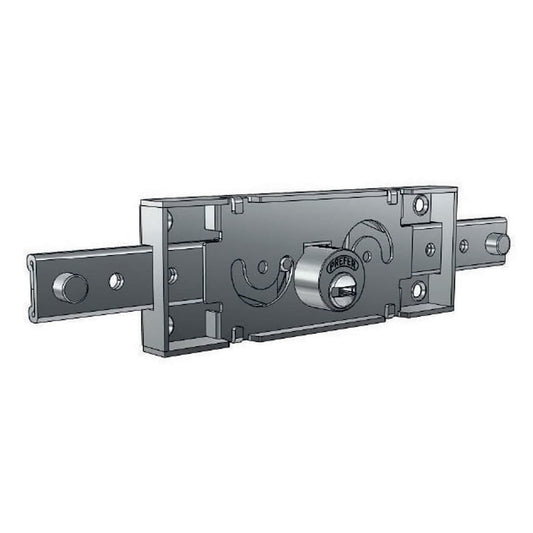 CENTRAL SHUTTER LOCK ROUND CYLINDER LEFT/RIGHT FLAT KEY GALVANISED STEEL - best price from Maltashopper.com BR410001007