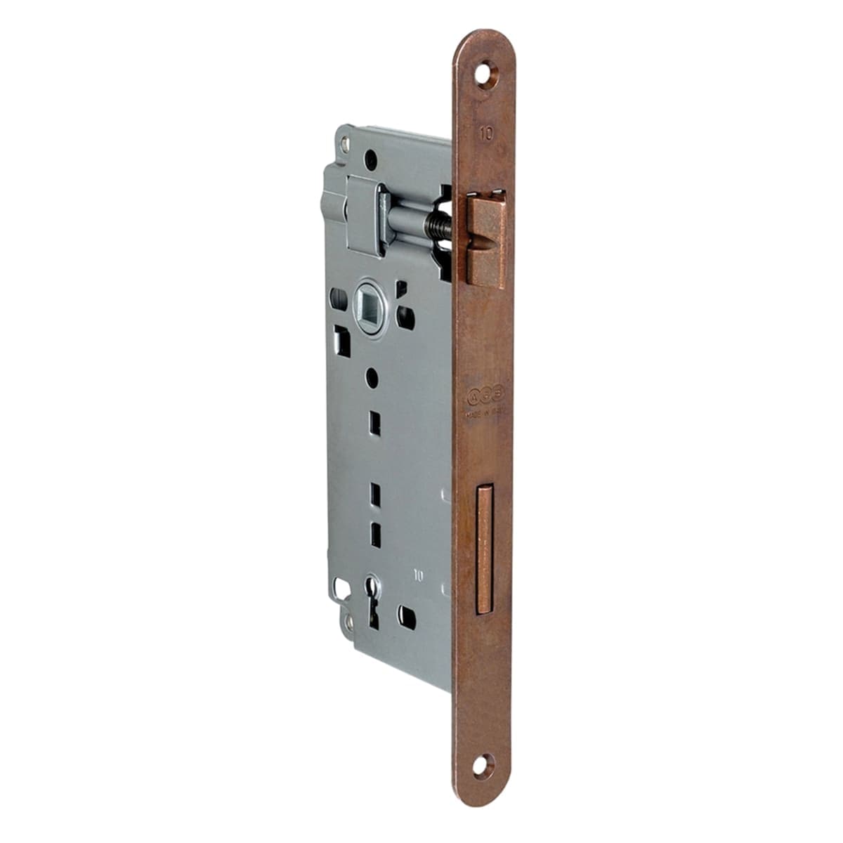 Bricocenter PATENT LOCK F22 CENTRE DISTANCE 90 MM ENTRY 30 MM ROUND EDGE BRONZED