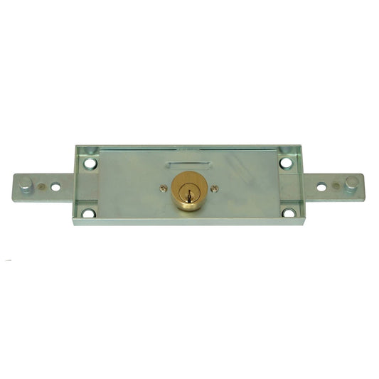 LOCK FOR SHUTTER RIGHT/LEFT ROUND CYLINDER STRAIGHT DEADBOLT GALVANISED STEEL - best price from Maltashopper.com BR410210630