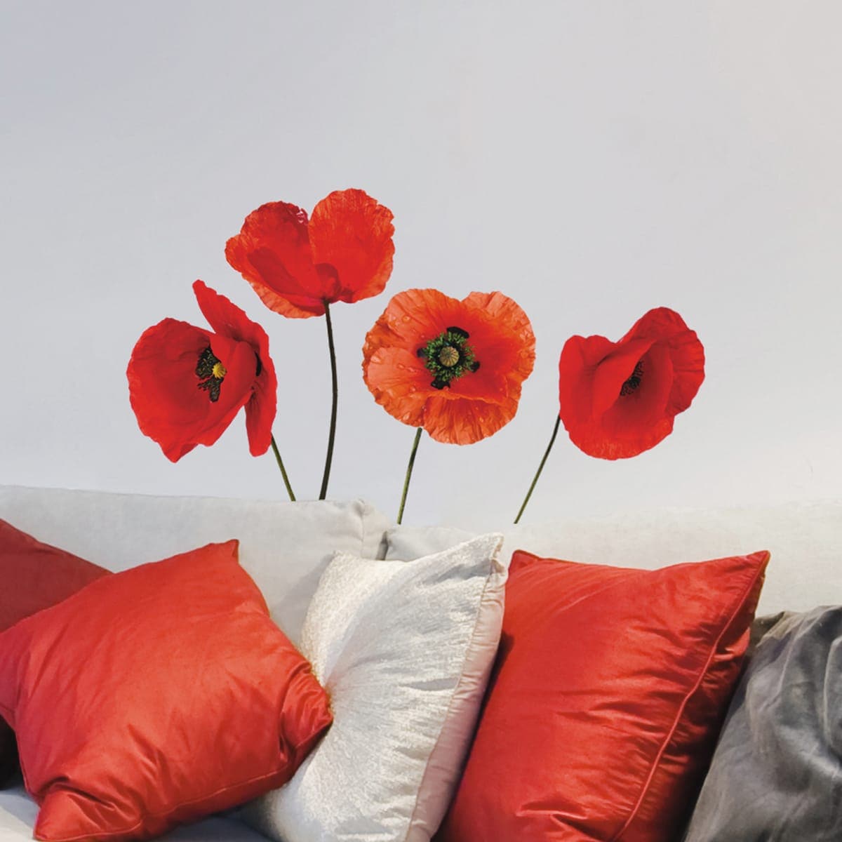 POPPIES STICKER 31.5X34 CM - best price from Maltashopper.com BR480111442