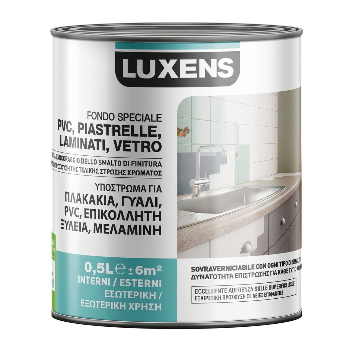 Bricocenter LUXENS PVC MELAMINE GLASS TILE PRIMER 500ML