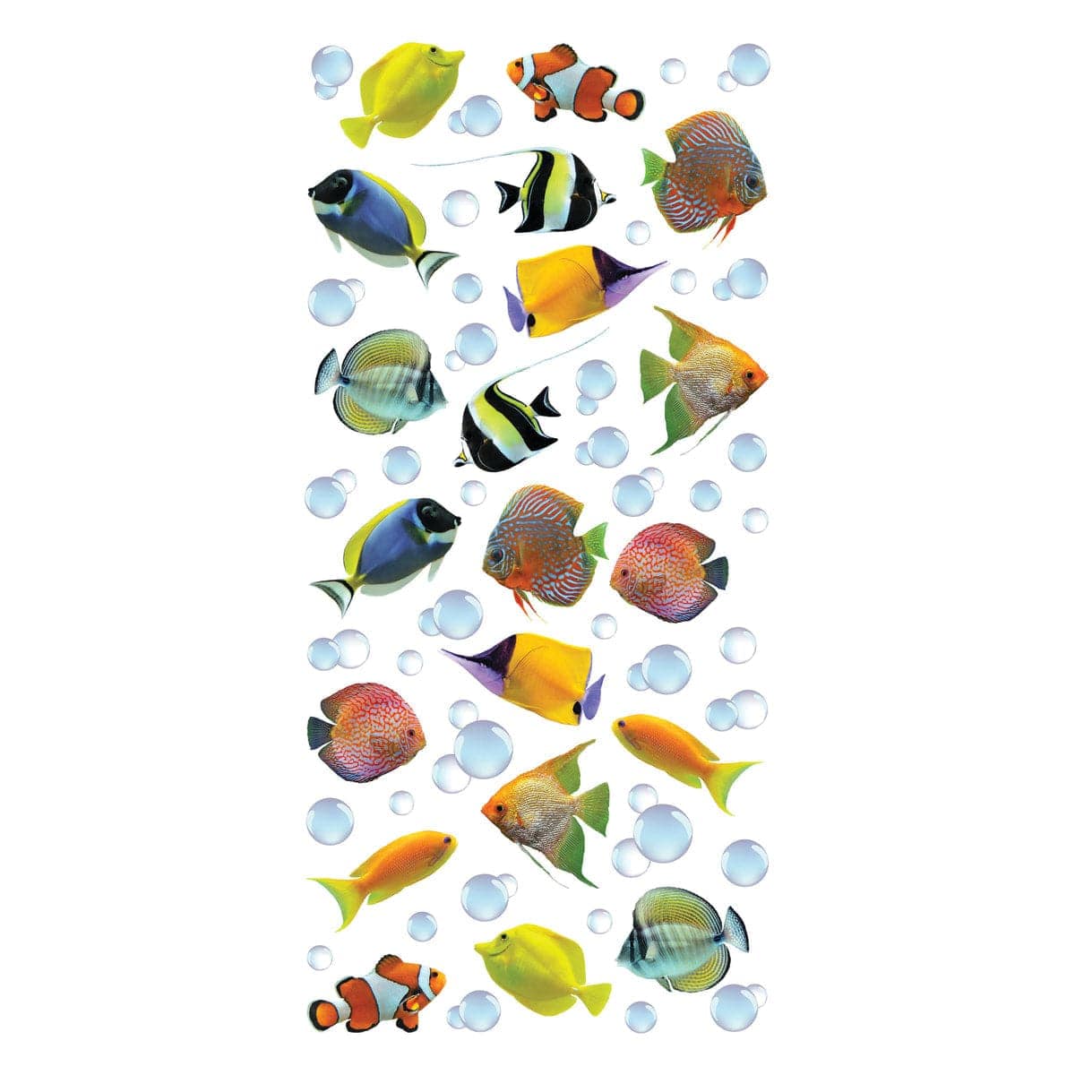 Bricocenter COLOURFUL FISHES CERAMIC STICKER 15.5X34 CM