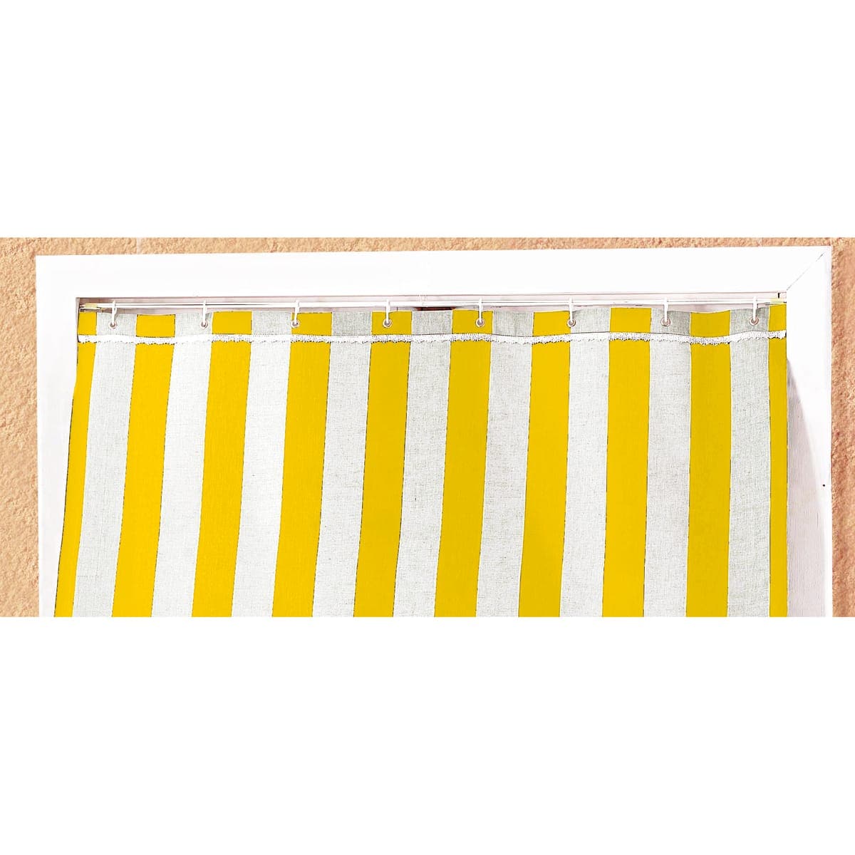 CARIBBEAN BALCONY AWNING 140X300 R/YELLOWC/HOOKS - best price from Maltashopper.com BR440002937