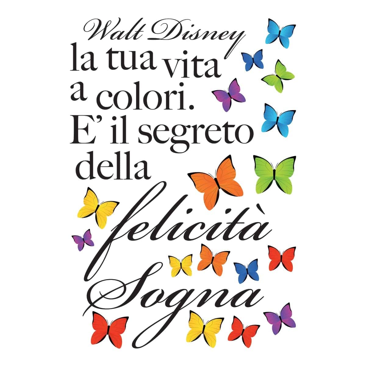 Bricocenter STICKER PHRASE DREAM IN COLOUR 47.5X70 CM