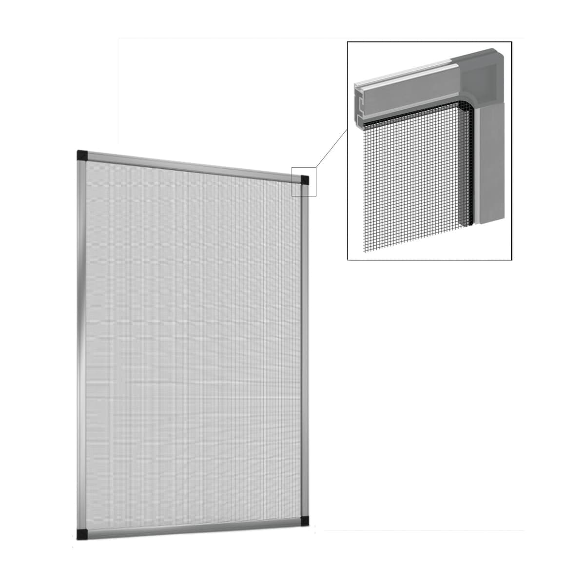 120X250CM ALUMINIUM MOSQUITO NET ROLL - best price from Maltashopper.com BR410210161