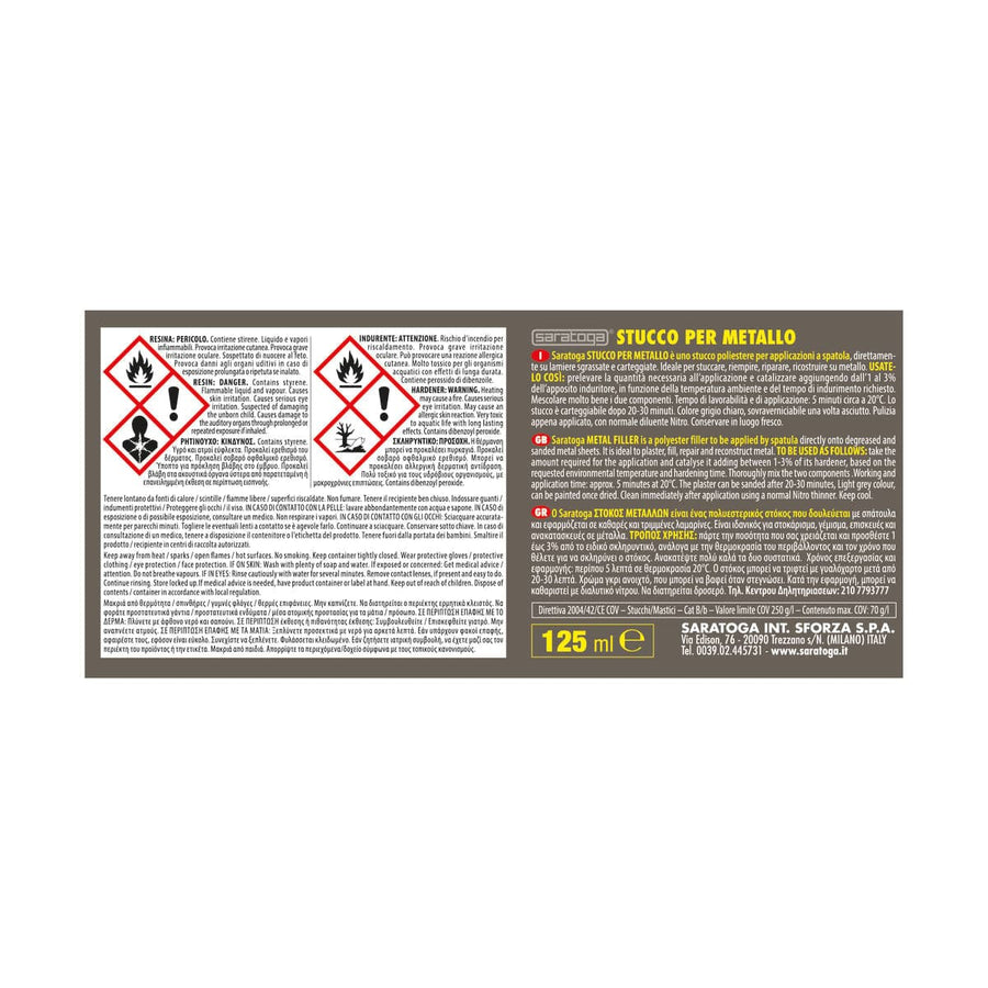 TWO-COMPONENT METAL PUTTY 125 ML