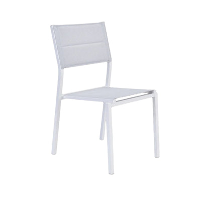 Bricocenter NATERIAL ORION BETA II ALUMINIUM TEXTILENE WHITE CHAIR