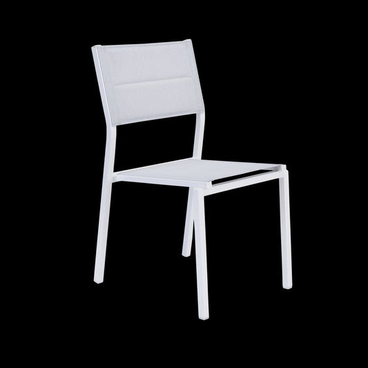 NATERIAL ORION BETA II ALUMINIUM TEXTILENE WHITE CHAIR - best price from Maltashopper.com BR500015303