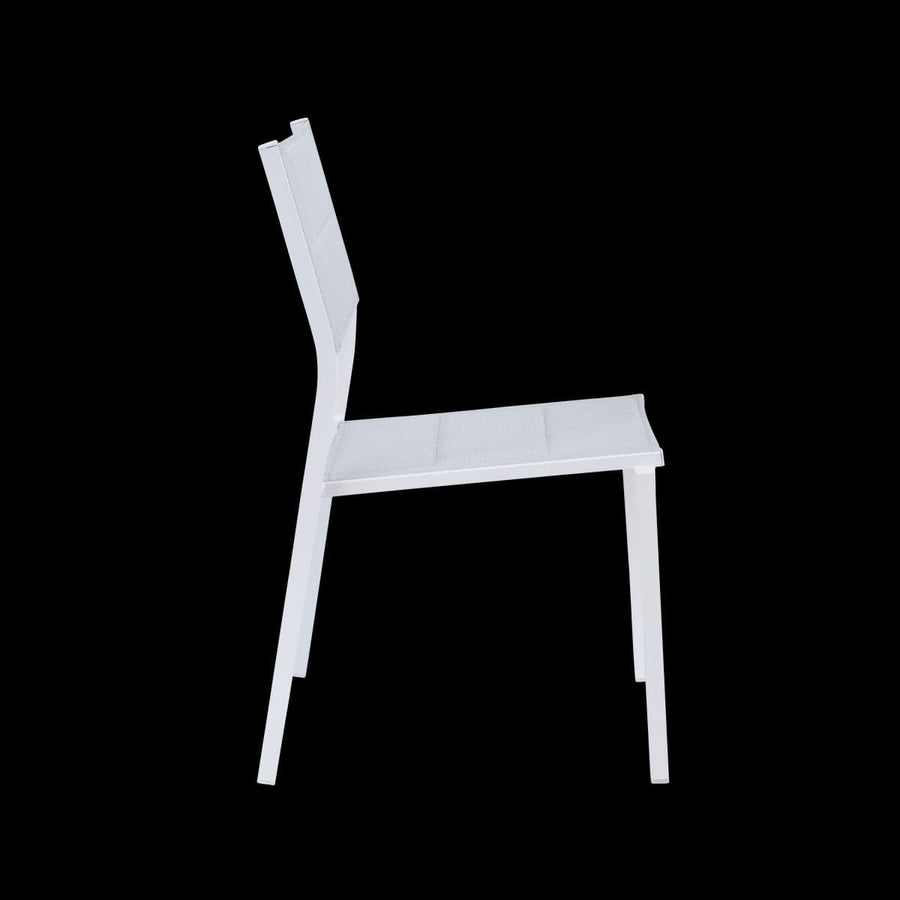 Bricocenter NATERIAL ORION BETA II ALUMINIUM TEXTILENE WHITE CHAIR