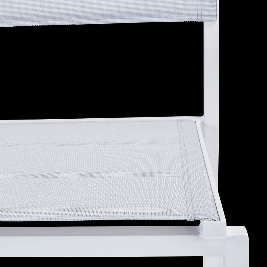 NATERIAL ORION BETA II ALUMINIUM TEXTILENE WHITE CHAIR - best price from Maltashopper.com BR500015303