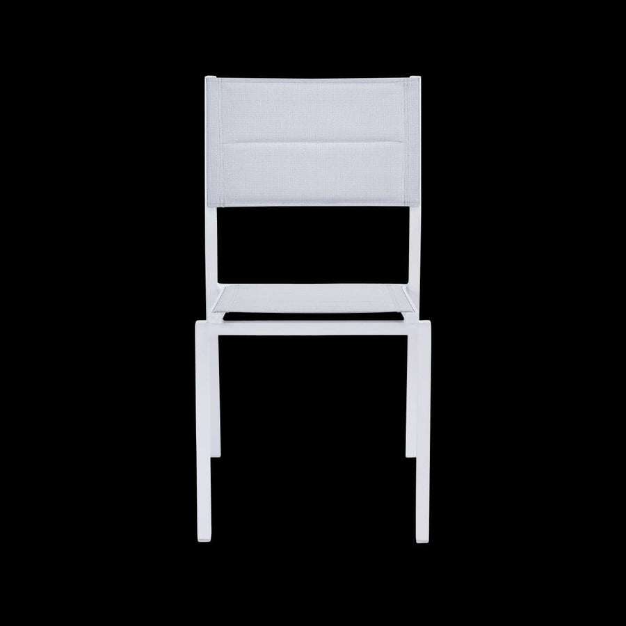 NATERIAL ORION BETA II ALUMINIUM TEXTILENE WHITE CHAIR - best price from Maltashopper.com BR500015303