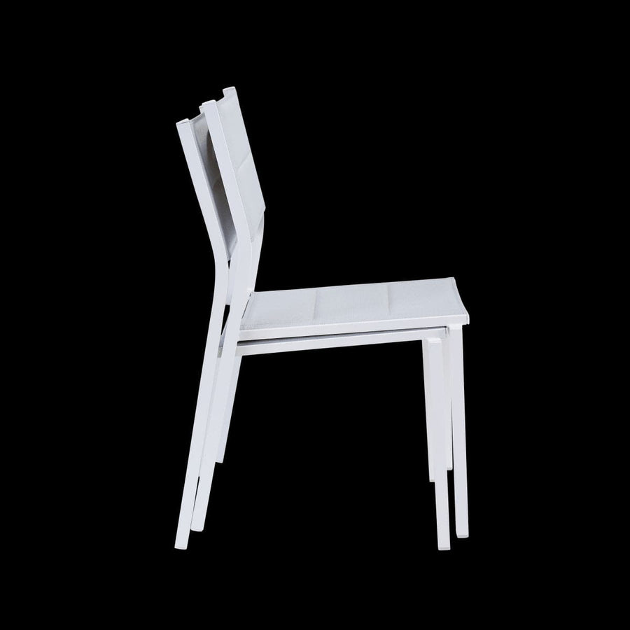 Bricocenter NATERIAL ORION BETA II ALUMINIUM TEXTILENE WHITE CHAIR