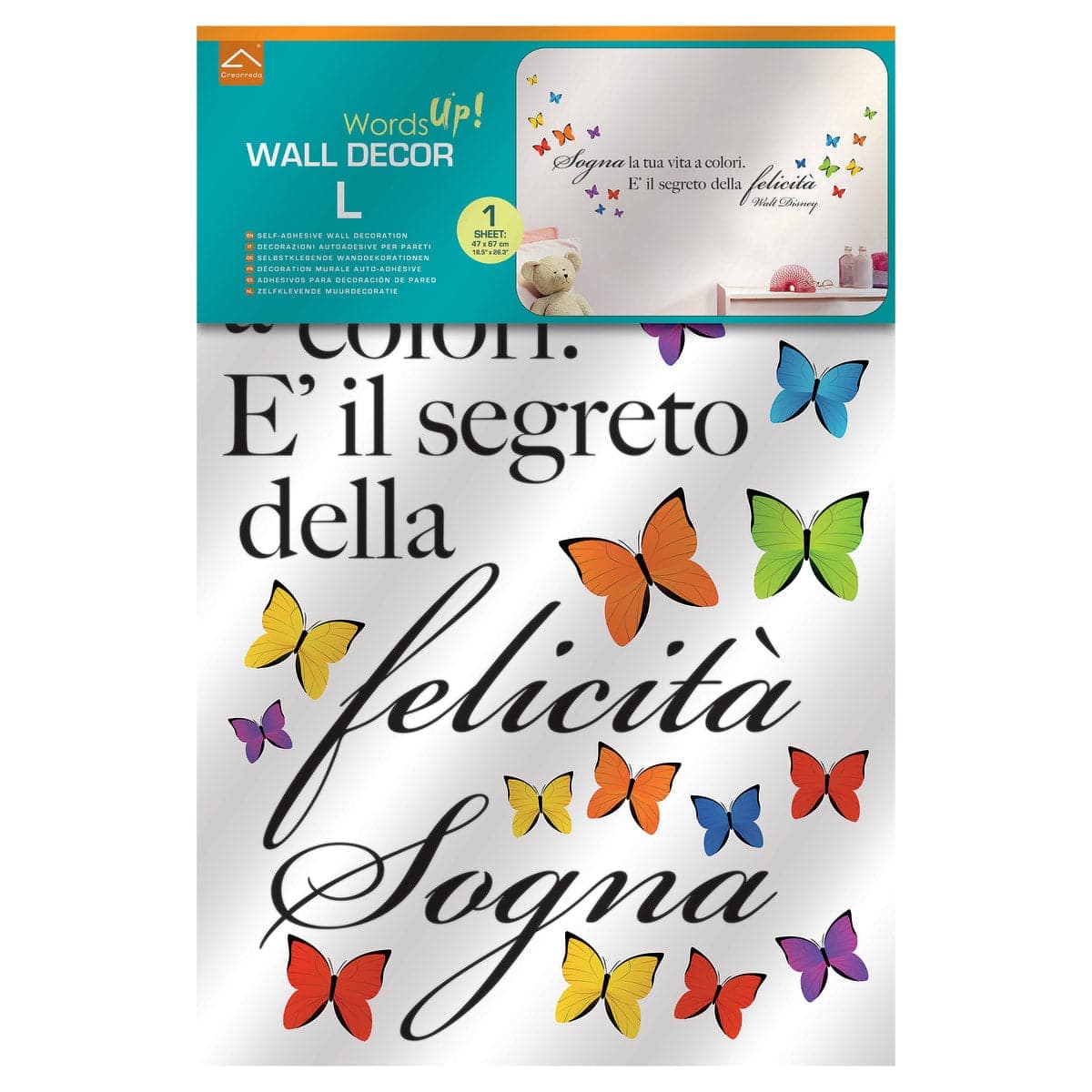 Bricocenter STICKER PHRASE DREAM IN COLOUR 47.5X70 CM