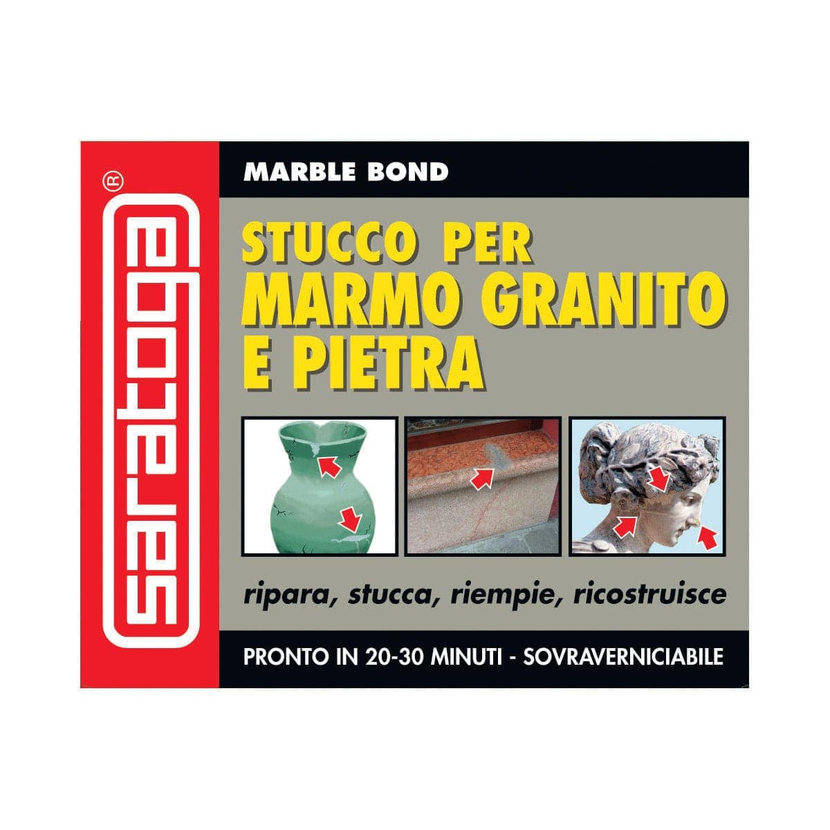 Bricocenter TWO-COMPONENT MARBLE PUTTY 125 ML