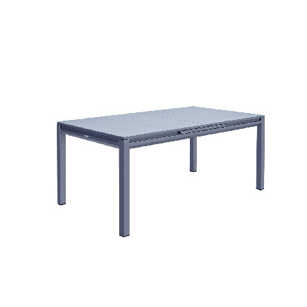 ODYSSEA II EASY NATERIAL Table 180/240X100 anthracite, aluminum, glass