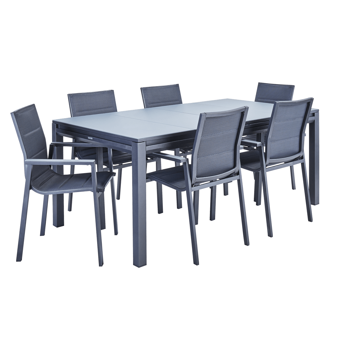 ODYSSEA II EASY NATERIAL Table 180/240X100 anthracite, aluminum, glass - Premium Garden Tables from Bricocenter - Just €782.99! Shop now at Maltashopper.com