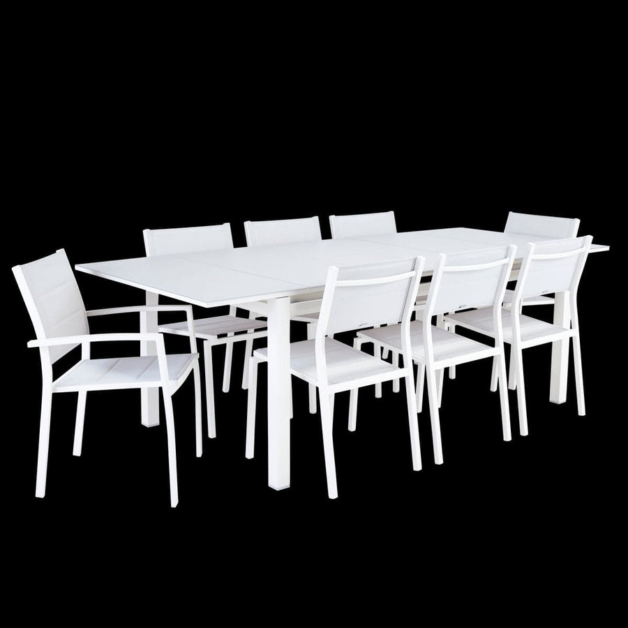 Bricocenter NATERIAL ORION BETA II ALUMINIUM TEXTILENE WHITE CHAIR
