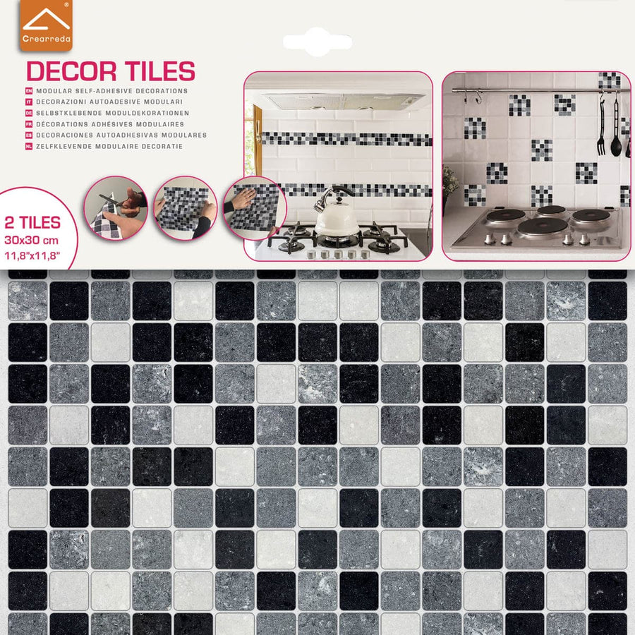 Bricocenter BLACK WHITE TILE STICKERS