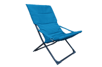 RELAXATION CHAIR MARSELLA Blue, polyester, steel - best price from Maltashopper.com BR500012588