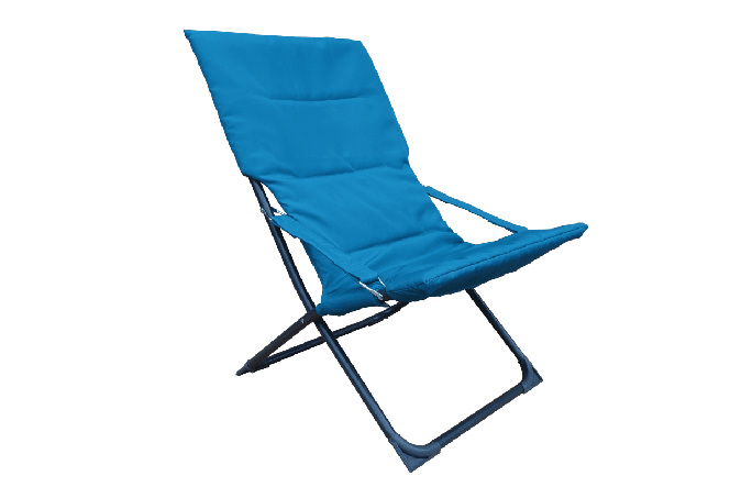 Bricocenter RELAXATION CHAIR MARSELLA Blue, polyester, steel