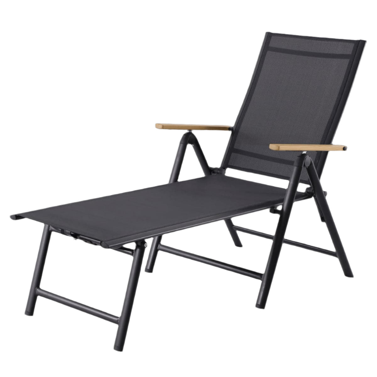 NATERIAL ORIS ORIGAMI MULTI-POSITION LOUNGER ALUMINIUM TEXTILENE ANTHRACITE - best price from Maltashopper.com BR500015374