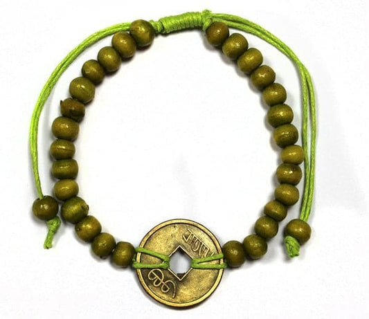 Good Luck Feng-Shui Bracelets - Lime Green - best price from Maltashopper.com BFGX-05