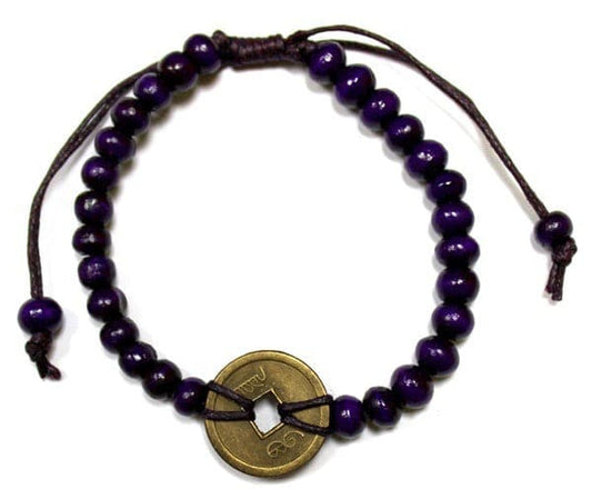 Good Luck Feng-Shui Bracelets - Purple - best price from Maltashopper.com BFGX-06