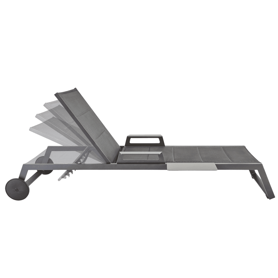 BED ODYSSEA II NATERIAL Aluminum, textilene, padded, anthracite - best price from Maltashopper.com BR500013570