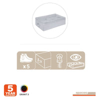 SHOE CASE 56X36X16 CM SPACEO TNT GREY - best price from Maltashopper.com BR410006317