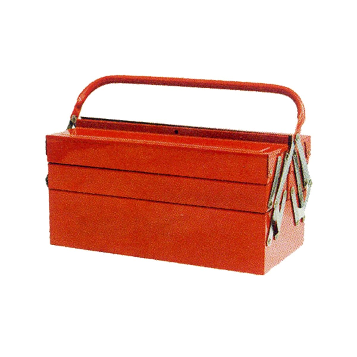 METAL TOOLBOX WITH 5 COMPARTMENTS