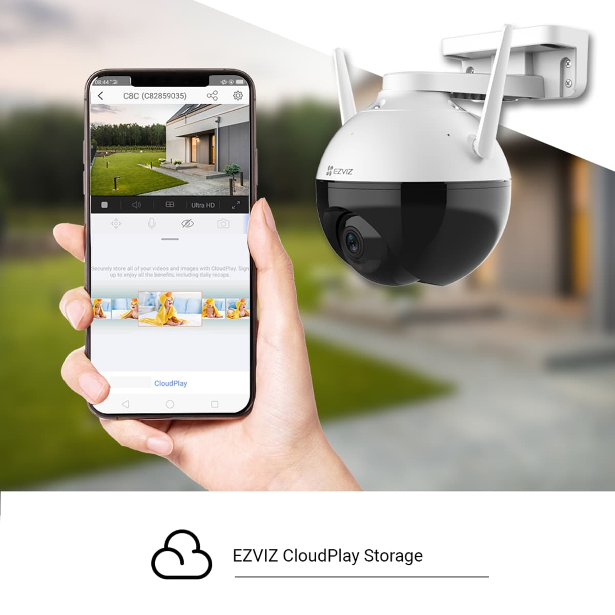 C8C MOTORISED OUTDOOR WI-FI CAMERA WITH COLOUR VISION