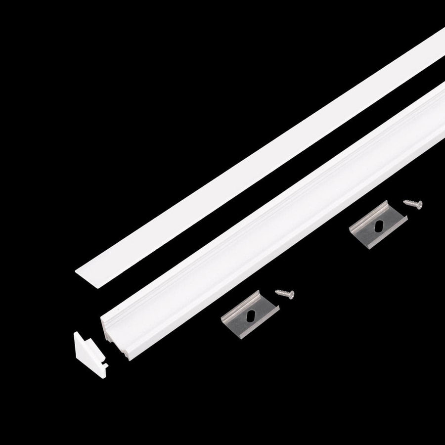 ANGLE PROFILE FOR LED STRIPS 2M ALUMINIUM WHITE - best price from Maltashopper.com BR420006913