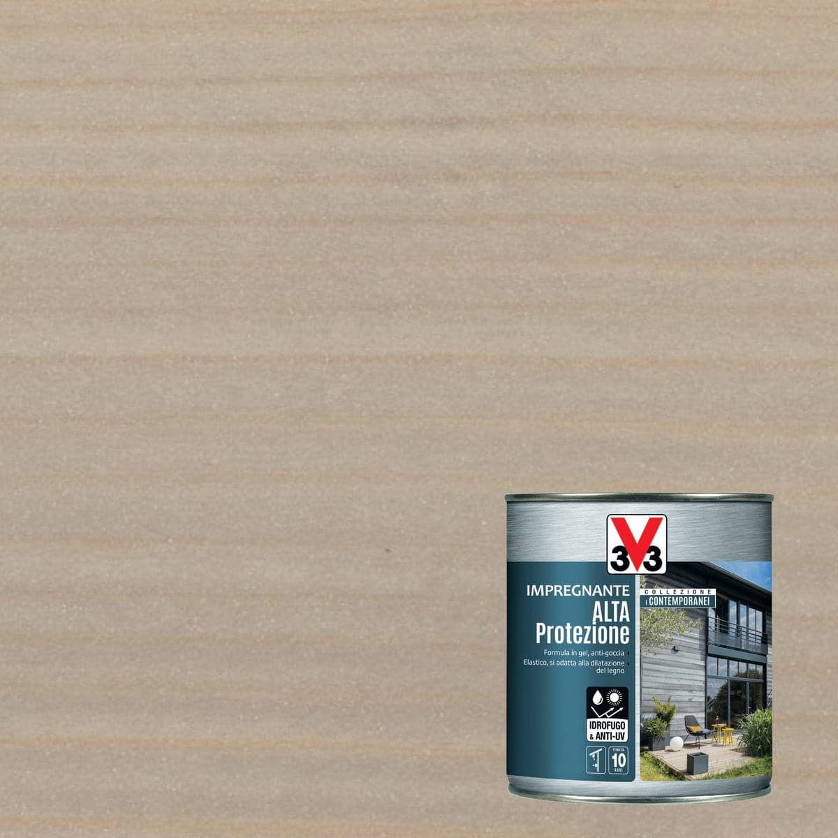 HIGH PROTECTION WATER-BASED WOOD PRIMER CEMENT GREY 2.5LT