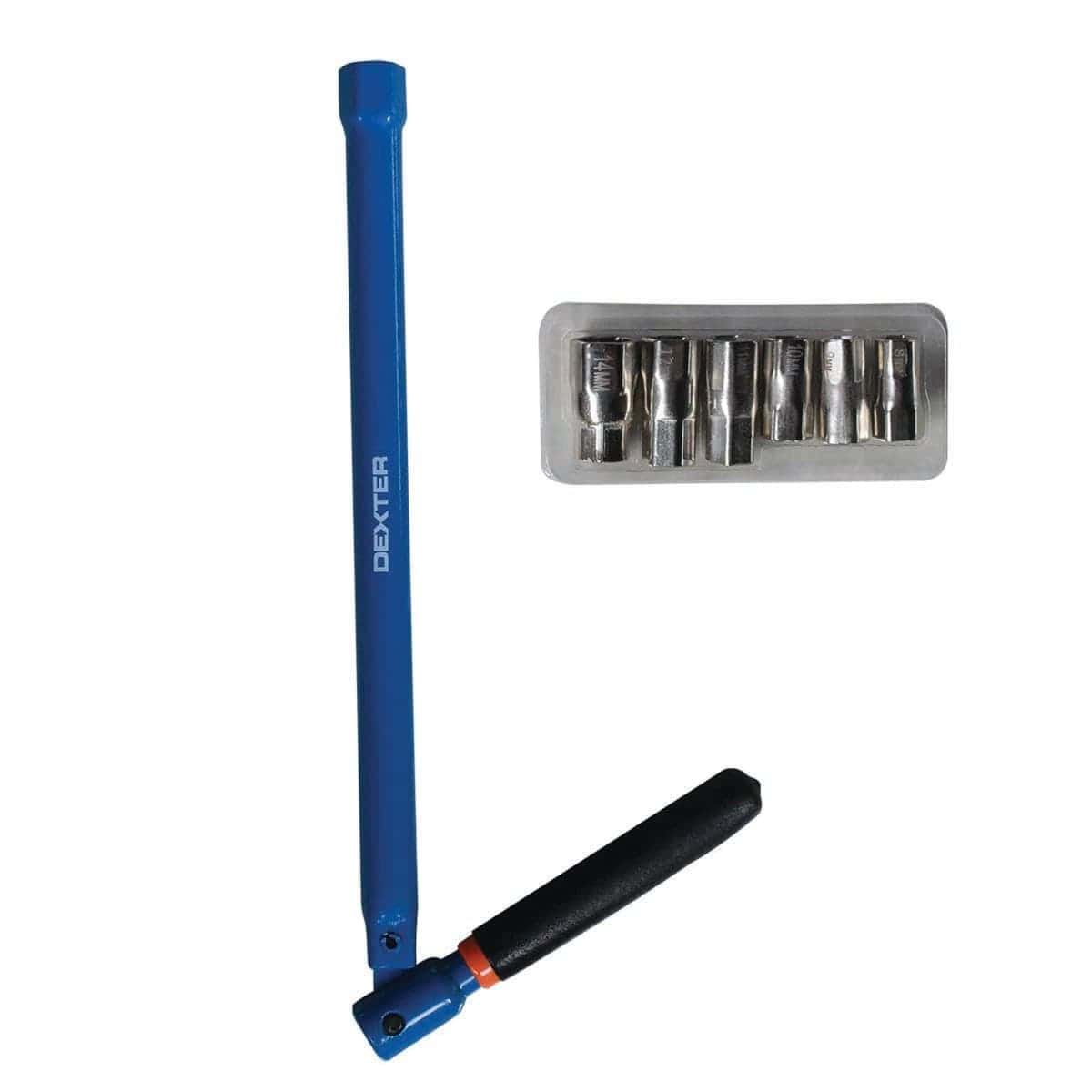 Bricocenter DEXTER TELESCOPIC WASHBASIN SPANNER FOR FLAT NUT SIZES 8.10.12.13.14MM - 3/8 1/4