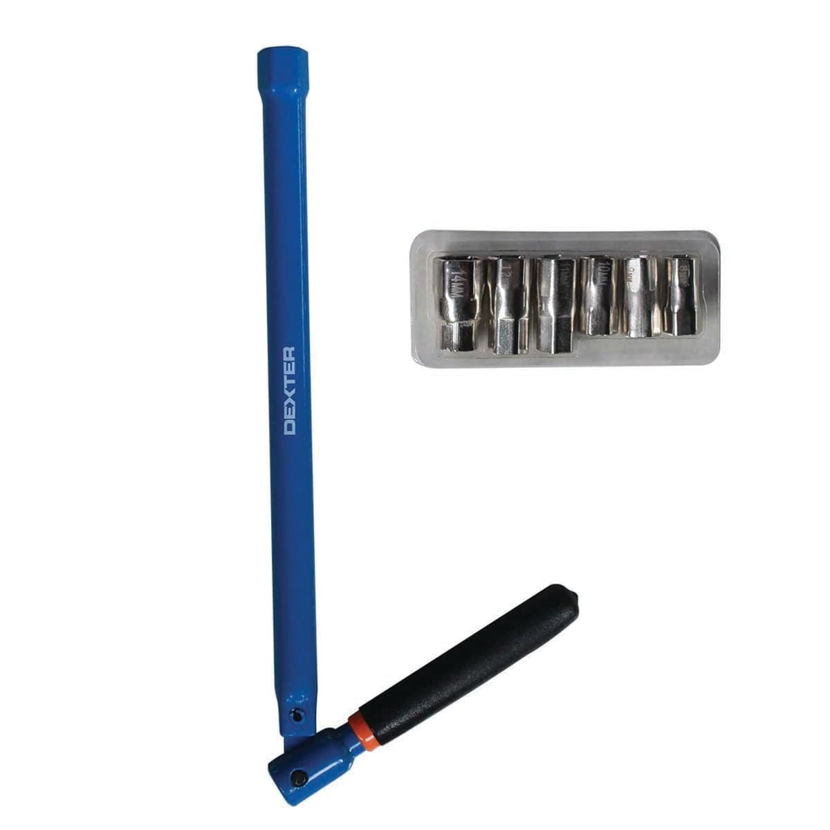 DEXTER TELESCOPIC WASHBASIN SPANNER FOR FLAT NUT SIZES 8.10.12.13.14MM - 3/8 1/4 - best price from Maltashopper.com BR400001791