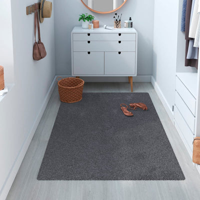 SHAGGY CARPET TONY DARK GREY 80X150 CM POLYESTER - Premium Furniture Carpets from Bricocenter - Just €71.99! Shop now at Maltashopper.com