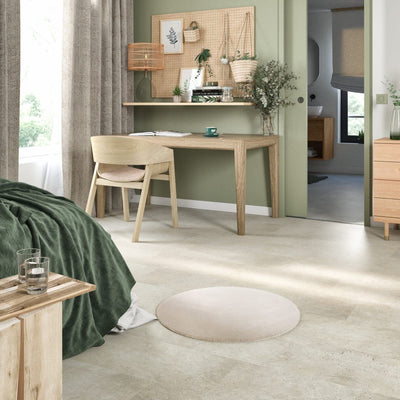 WHITE CREAM CARPET D.100 CM LONG PILE POLYESTER - Premium Furniture Carpets from Bricocenter - Just €41.99! Shop now at Maltashopper.com