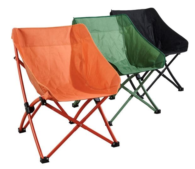 Casa FLORIDA Black folding chair, H 76 x W 57 x D 60 cm
