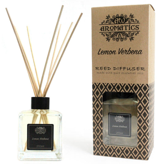 200ml Lemon Verbena Essential Oil Reed Diffuser - best price from Maltashopper.com RDEO-09